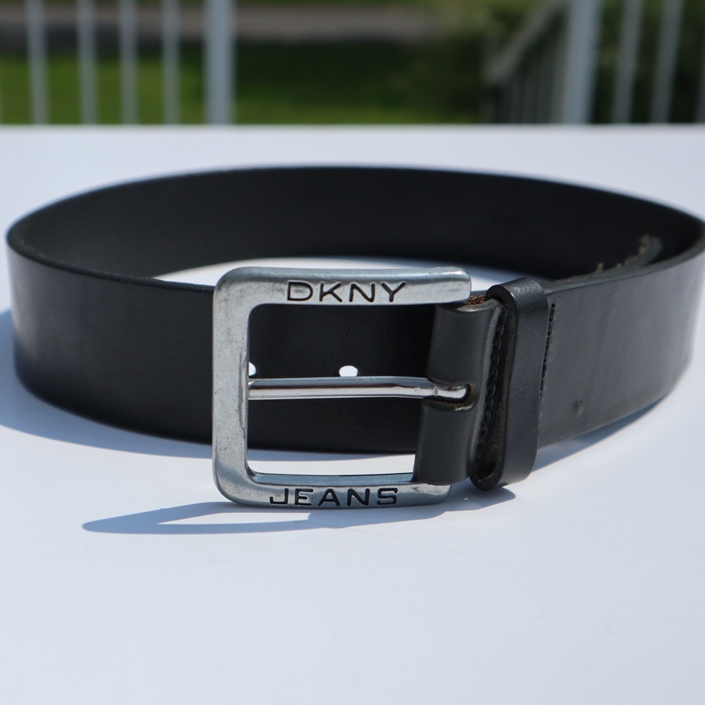 DNKY Black genuine leather belt